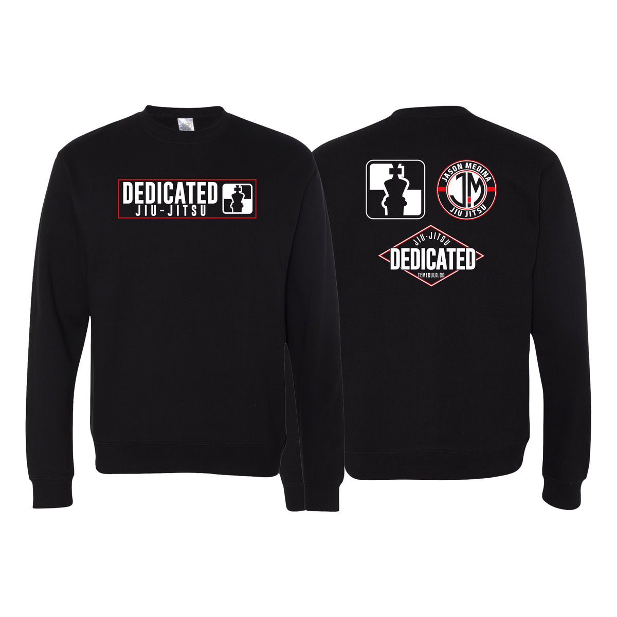 Dedicated Jiu Jitsu Academy Crewneck Sweatshirt #8006 A