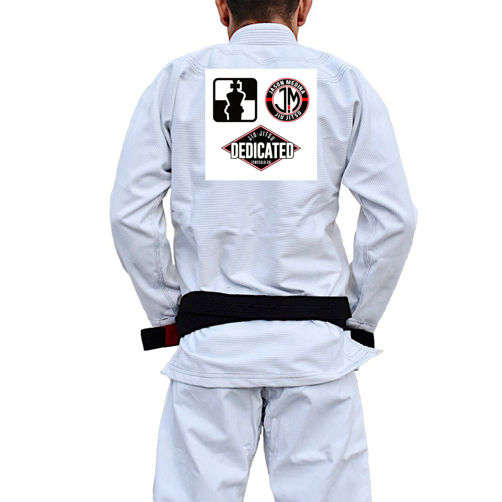 Dedicated Jiu Jitsu Academy Kids Gi - White #399