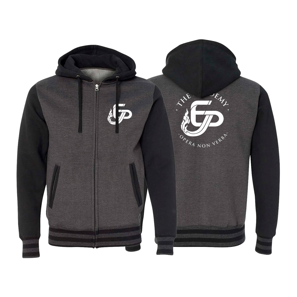 Academy Eden Prairie Varsity Zip-Up Hoodies #8276 A