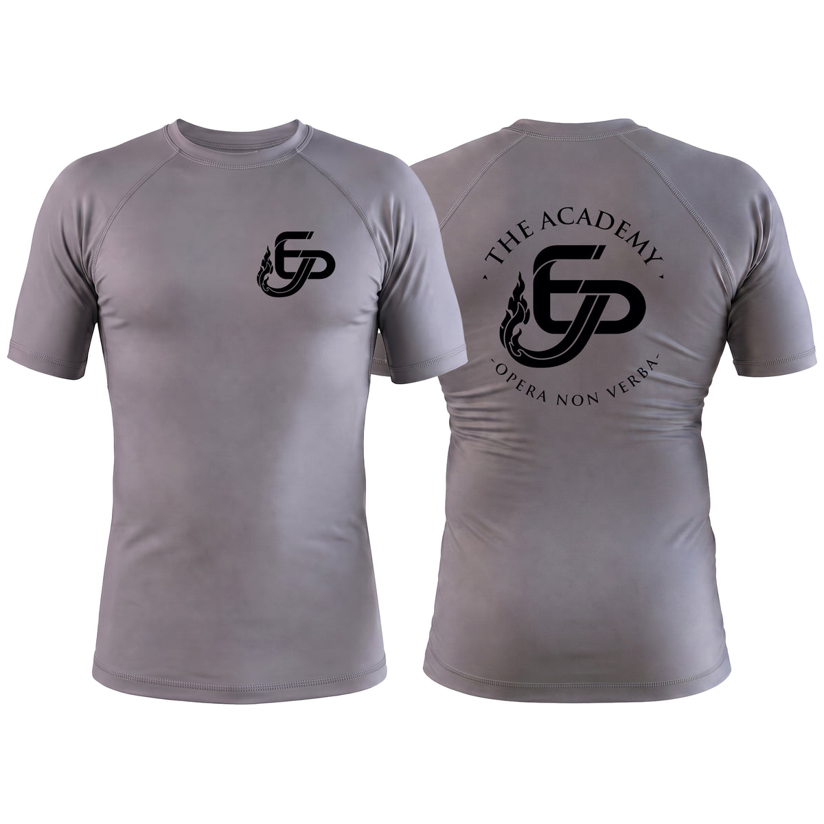Academy Eden Prairie Gray Custom Rash Guards Short Sleeve #8276 A