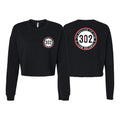 302 Jiu-Jitsu Women's Cropped Crewneck Sweatshirt #8074 A