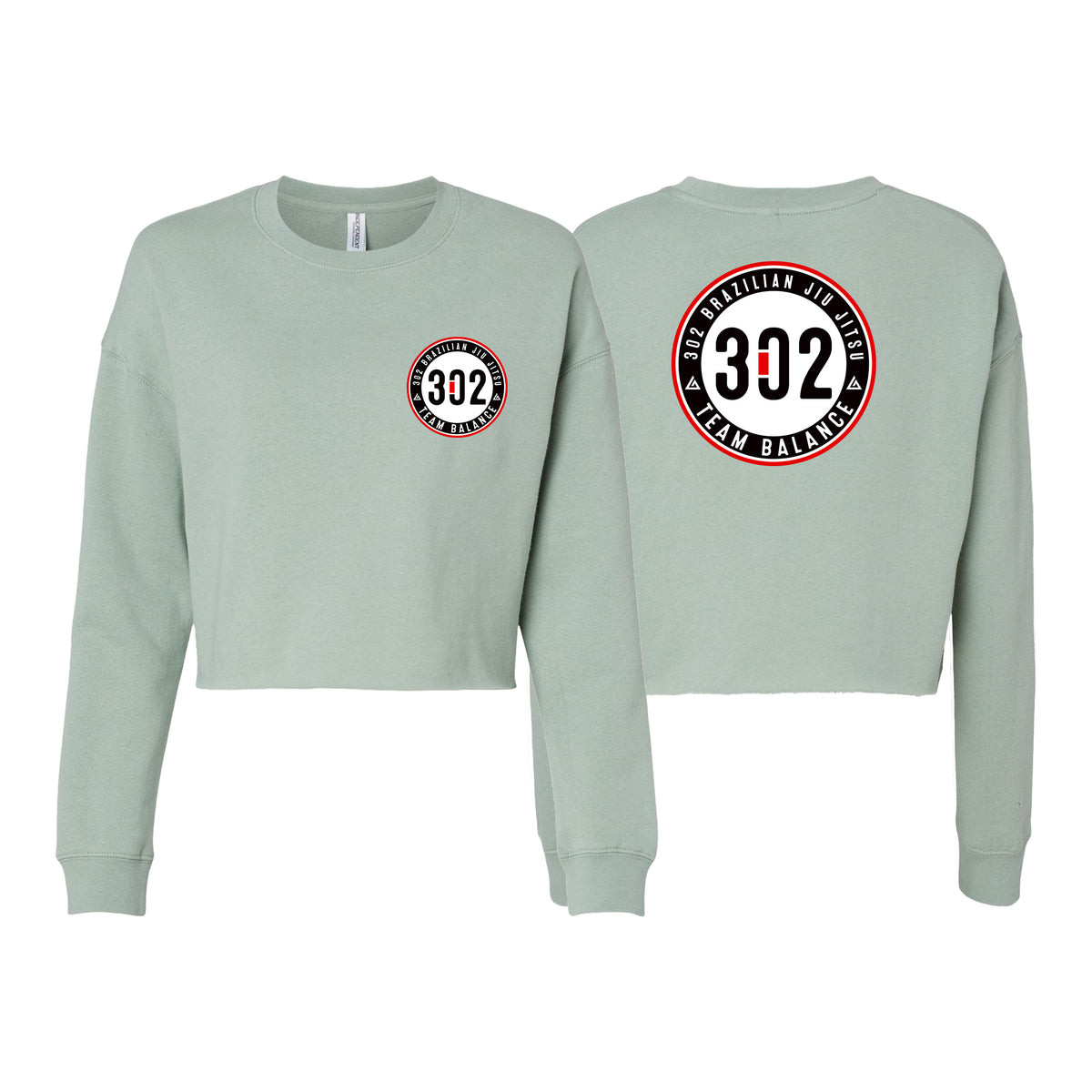 302 Jiu-Jitsu Women's Cropped Crewneck Sweatshirt #8074 A
