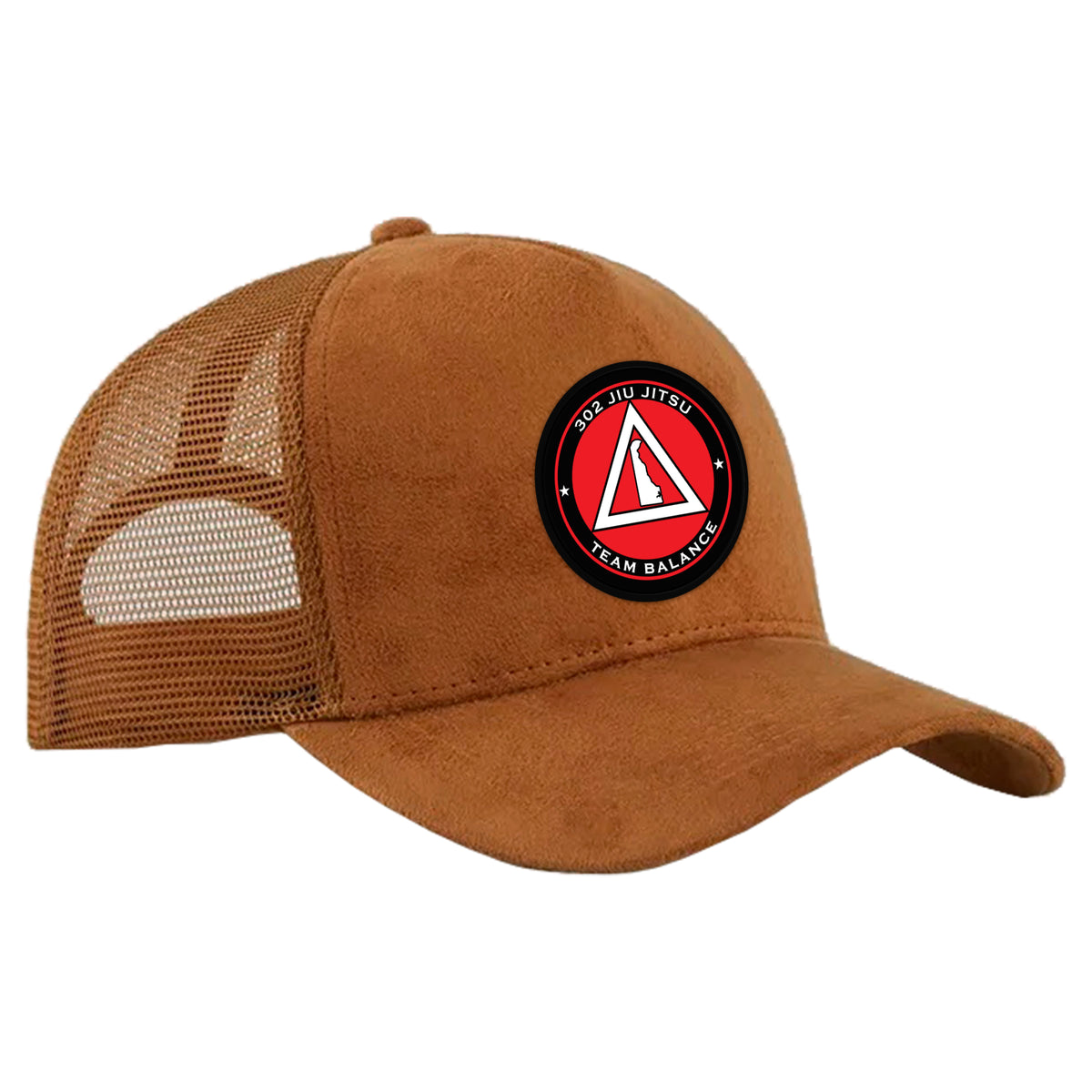 302 Jiu-Jitsu Suede Trucker Hat #8074 B (BALANCE)
