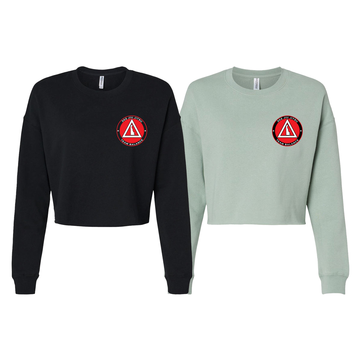 302 Jiu-Jitsu Women's Cropped Crewneck Sweatshirt #8074 B (BALANCE)