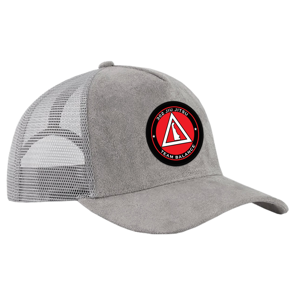 302 Jiu-Jitsu Suede Trucker Hat #8074 B (BALANCE)