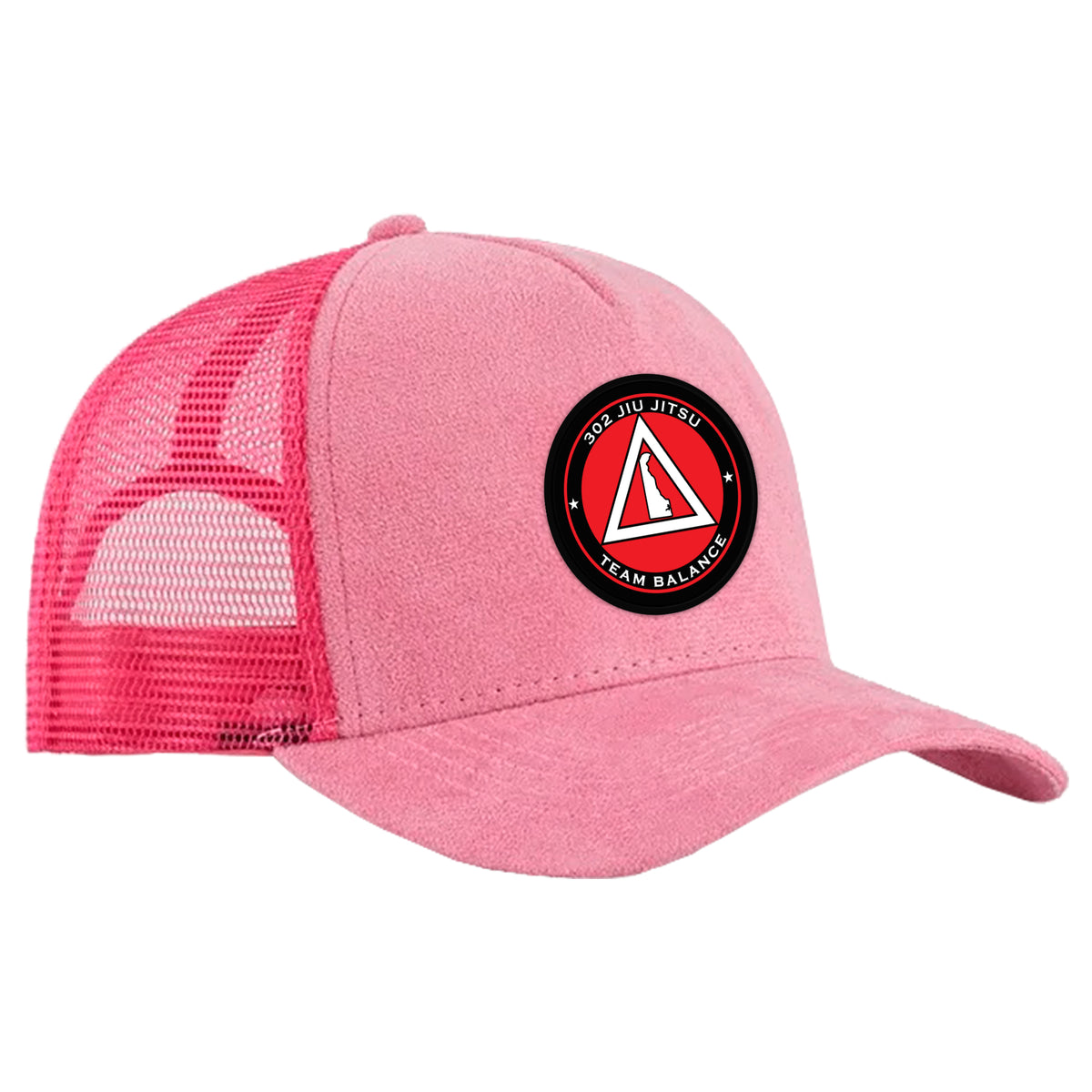 302 Jiu-Jitsu Suede Trucker Hat #8074 B (BALANCE)