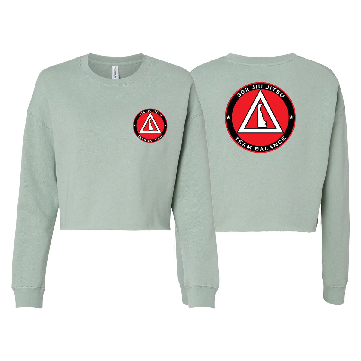 302 Jiu-Jitsu Women's Cropped Crewneck Sweatshirt #8074 B (BALANCE)