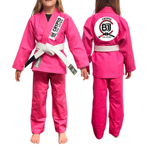 Crypto Jiu Jitsu Academy Kids Gi - Pink #476 A