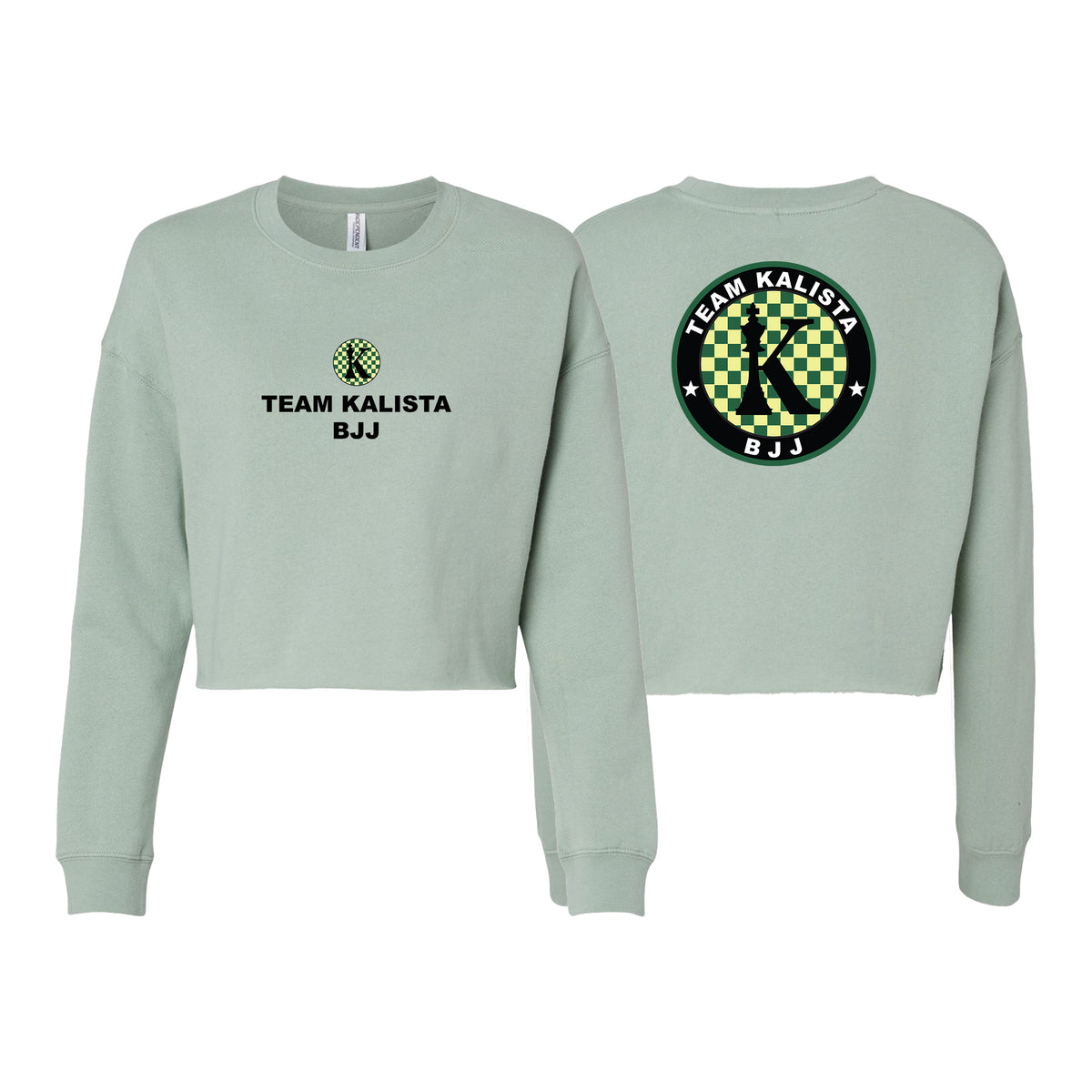 Team Kalista Women's Cropped Crewneck Sweatshirt #8272 A
