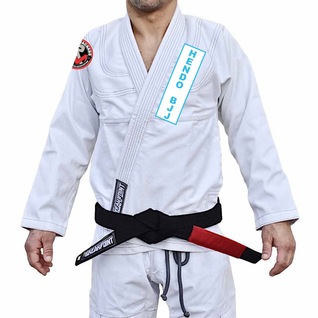 Hendo Brazilian Jiu Jitsu Academy Adults Gi - White #522 A