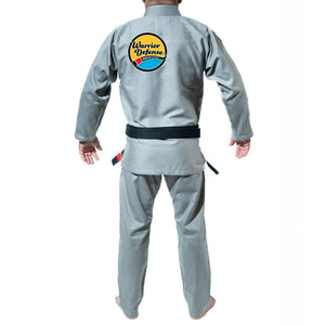 Warrior Defense BJJ Academy Kids Gi - Gray #590 A