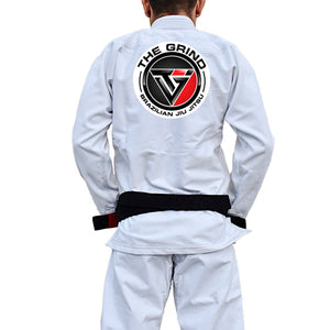 Grind BJJ Academy Gi - White #617 A