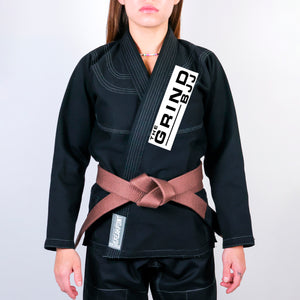 The Grind BJJ Academy Women's Gi - Black #617 A