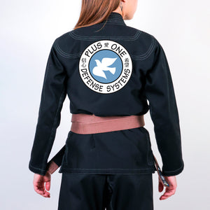 Plus One Defense Systems Academy Women's Gi - Black #624