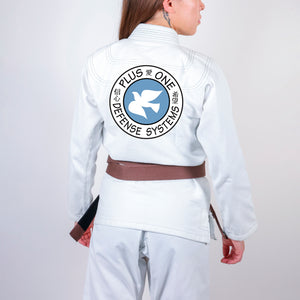 Plus One Defense Systems Academy Women's Gi - White #624