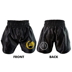 Black Tie/Trinity Jiu Jitsu Muay Thai Shorts #8234 F