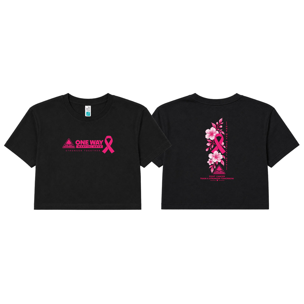 One Way Women's Cropped Shirts (Stronger Together)