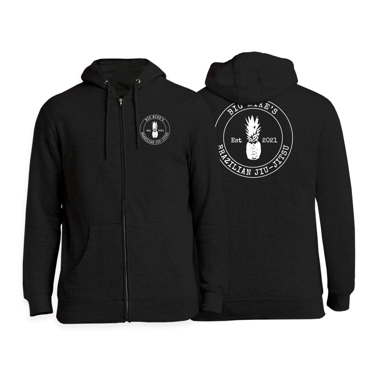 Big Mike's BJJ Academy Zip-Up Hoodies #8055 C