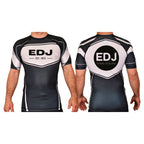 EDJ Team Academy Rash Guards Black/White #8001