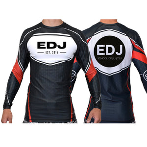 EDJ Team Academy Ranked Long Sleeve Rash Guards #8001