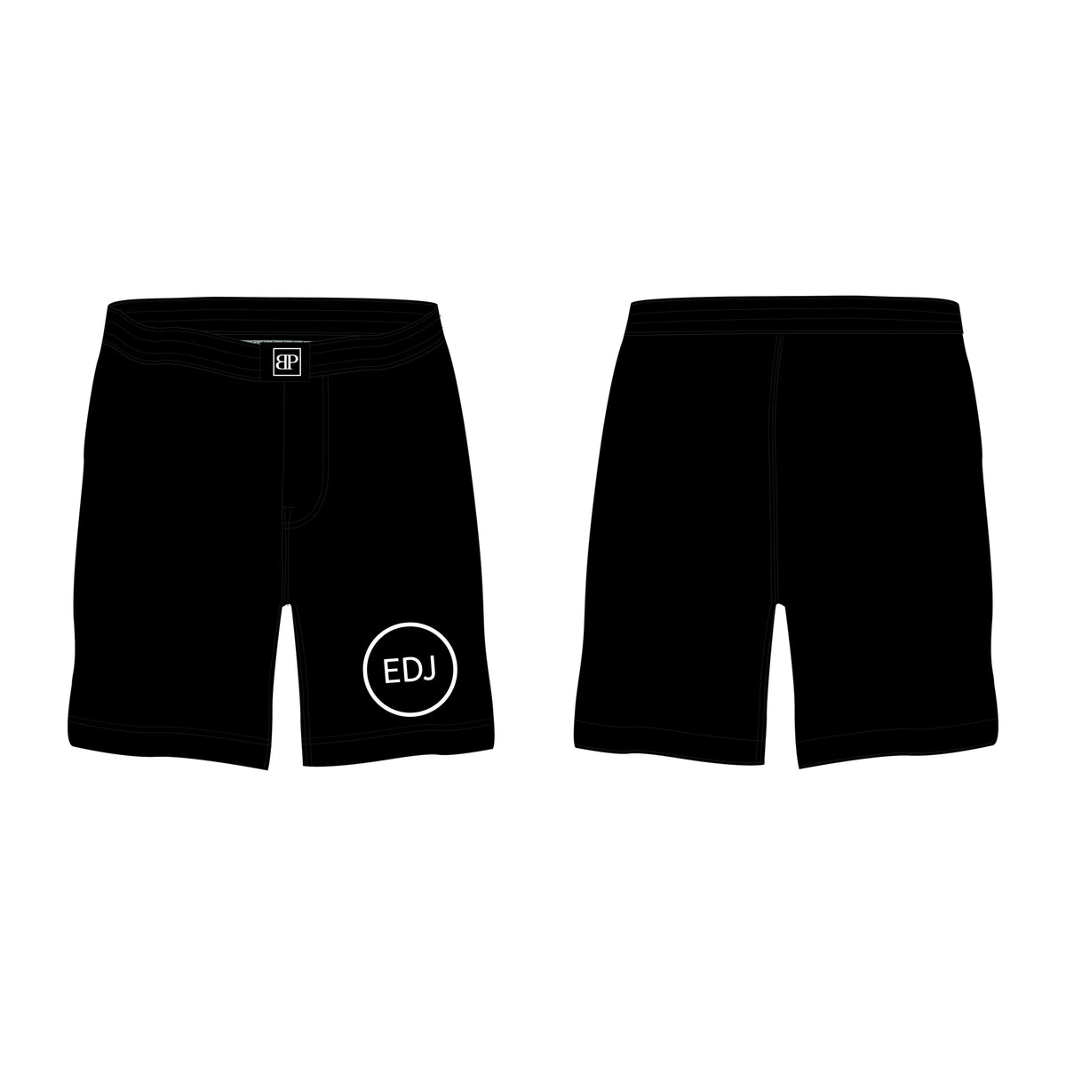 EDJ Team All Black Custom Shorts #8001