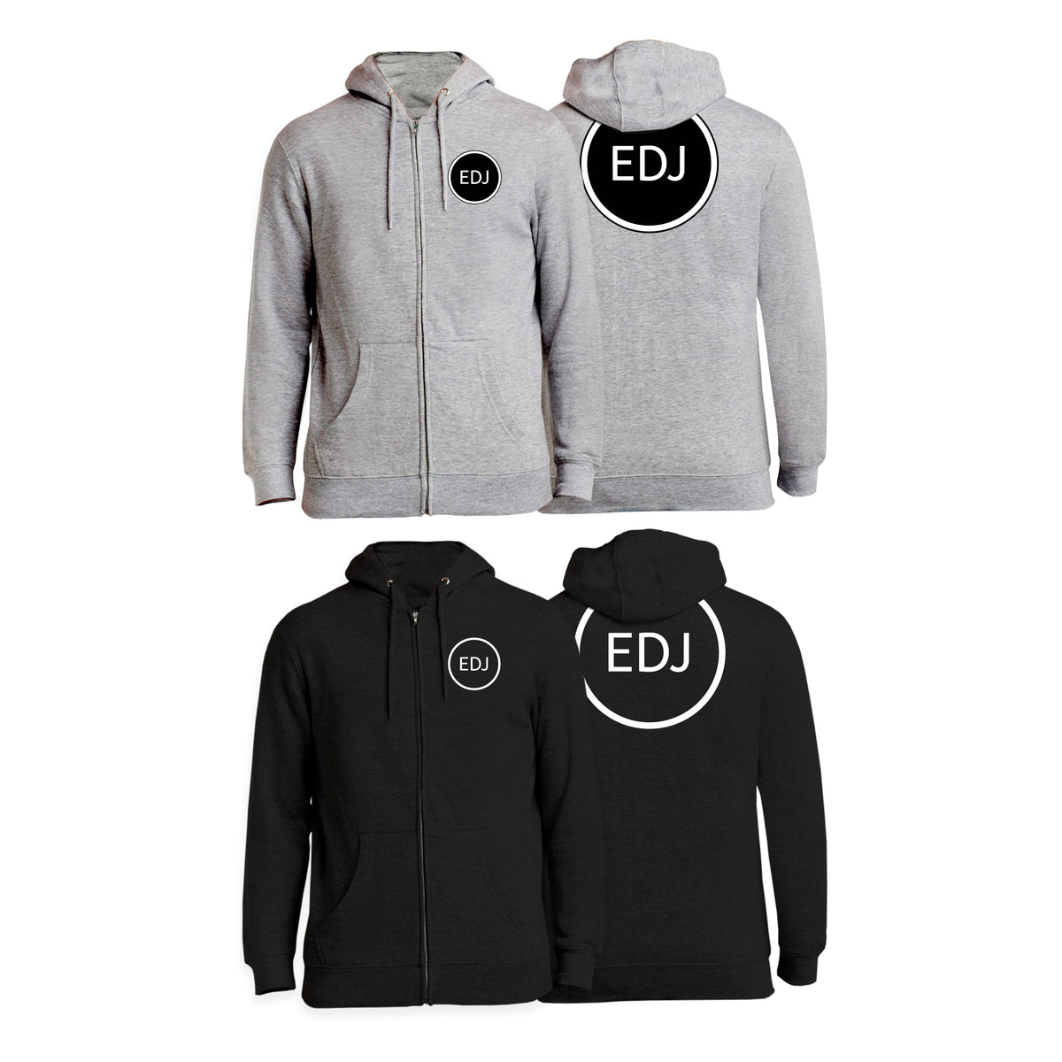 EDJ Team Academy Zip-Up Hoodies #8001 B