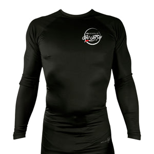EDJ Team All Black Custom Rash Guards Long Sleeves #8001 F