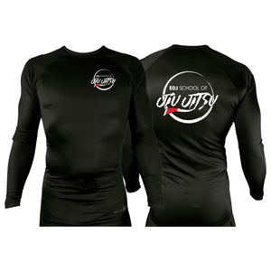 EDJ Team All Black Custom Rash Guards Long Sleeves #8001 F