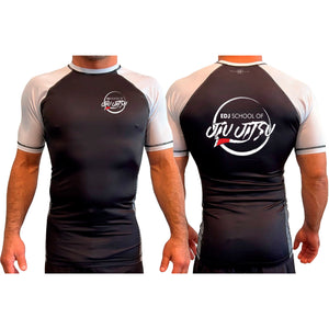 EDJ Team All Black Ranked Short Sleeve Rash Guards #8001 F