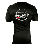 EDJ Team All Black Custom Rash Guards Short Sleeves #8001 F