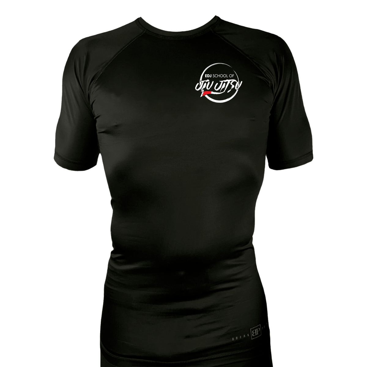 EDJ Team All Black Custom Rash Guards Short Sleeves #8001 F