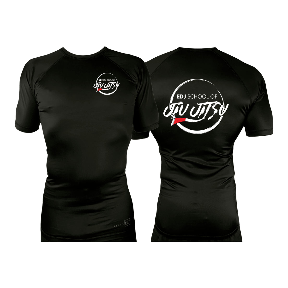 EDJ Team All Black Custom Rash Guards Short Sleeves #8001 F