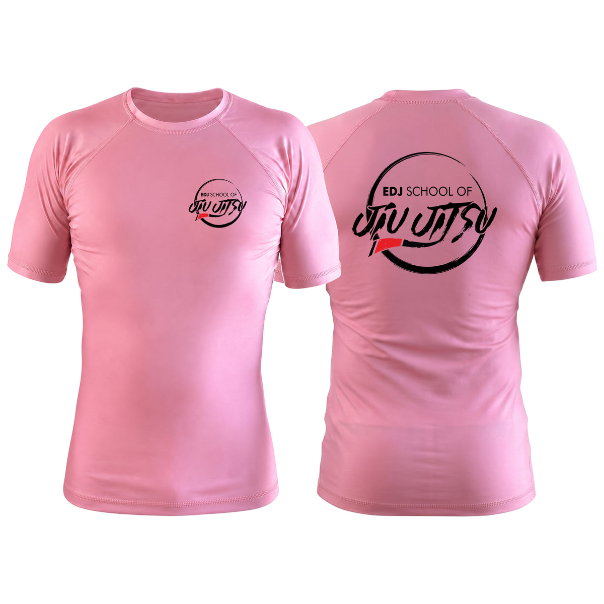 EDJ Team Pink Custom Rash Guards Short Sleeve #8001 F