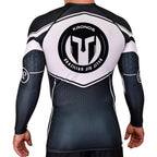 Kronos Academy Rash Guards Black/White #8002
