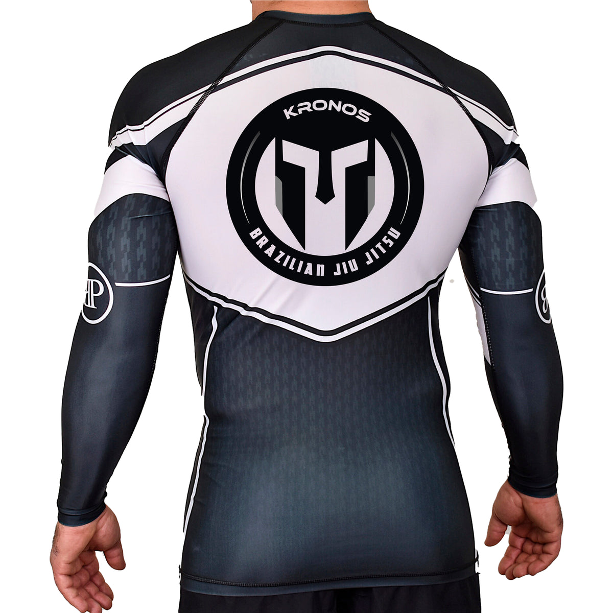Kronos Academy Rash Guards Black/White #8002