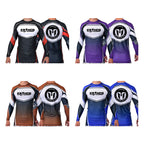 Kronos Academy Ranked Long Sleeve Rash Guards #8002
