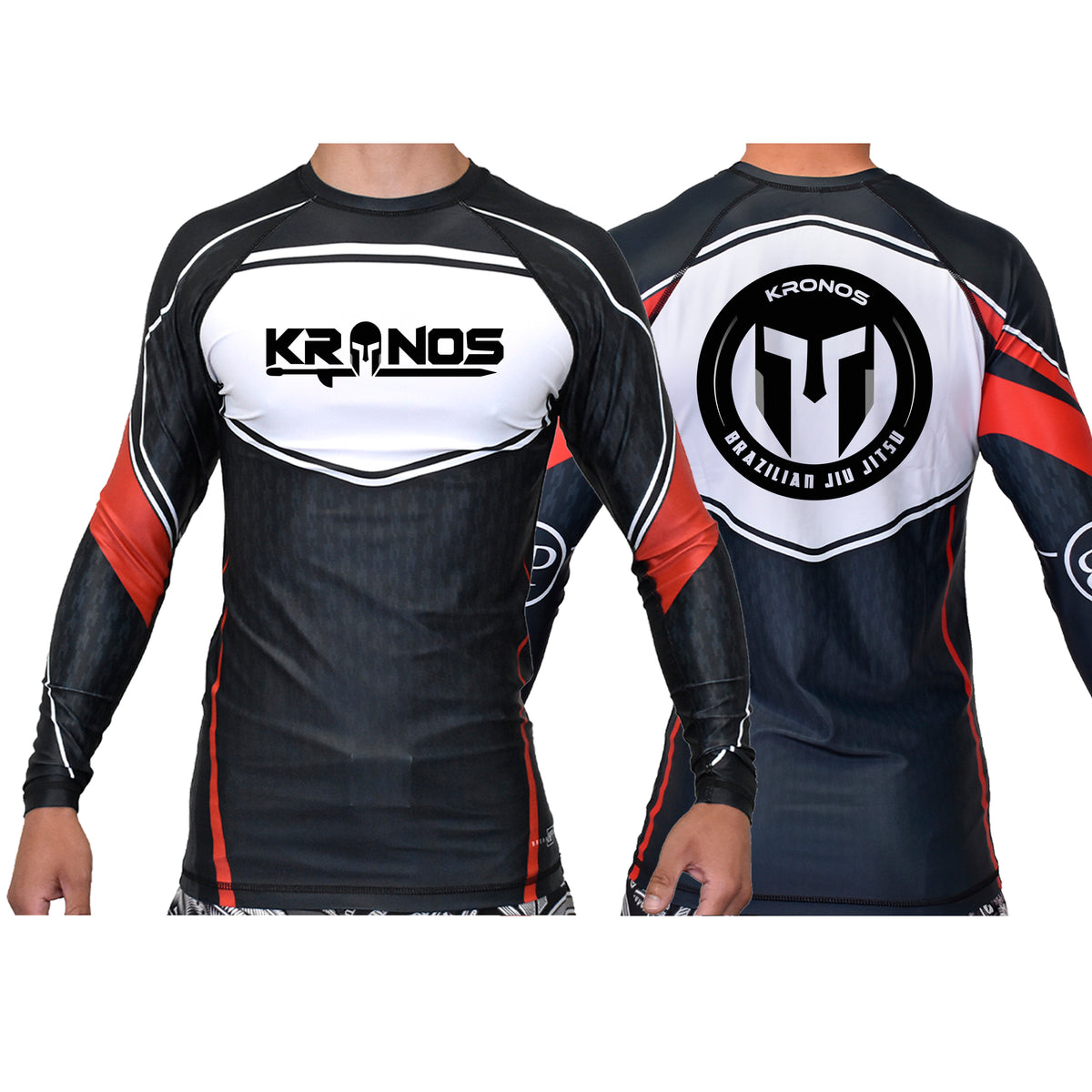 Kronos Academy Ranked Long Sleeve Rash Guards #8002