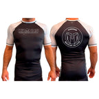 Kronos All Black Ranked KIDS Short Sleeve Rash Guards #8002