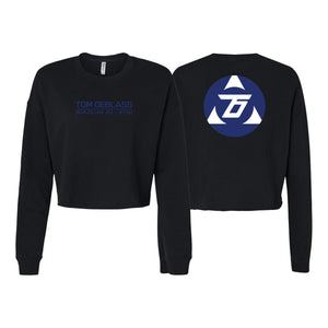 Tom DeBlass Women's Cropped Crewneck Sweatshirt #8003 A