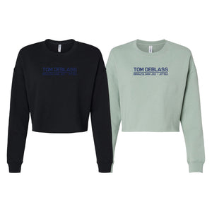 Tom DeBlass Women's Cropped Crewneck Sweatshirt #8003 A