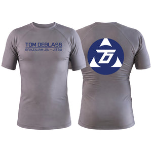 Tom DeBlass Gray Custom Rash Guards Short Sleeve #8003