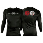 Koala Backpack Jiu Jitsu All Black Custom Rash Guards Long Sleeve #8004
