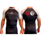 Koala Backpack Jiu Jitsu All Black Ranked Short Sleeve Rash Guards #8004 A
