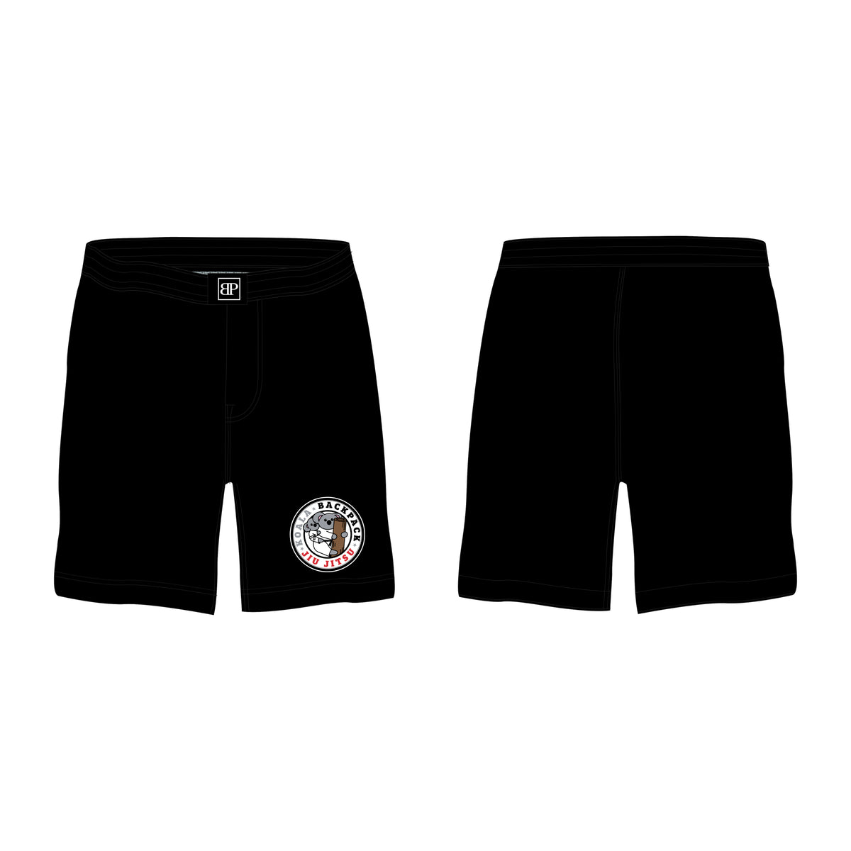 Koala Backpack Jiu Jitsu All Black Custom Shorts #8004 A