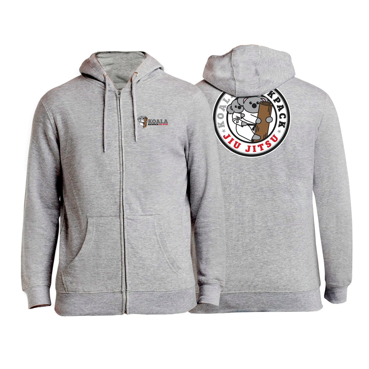 Koala Backpack Jiu Jitsu Academy Zip-Up Hoodies #8004 B