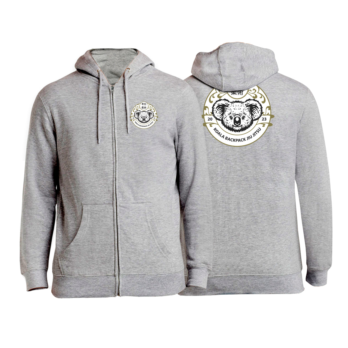 Koala Backpack Jiu Jitsu Academy Zip-Up Hoodies #8004 C