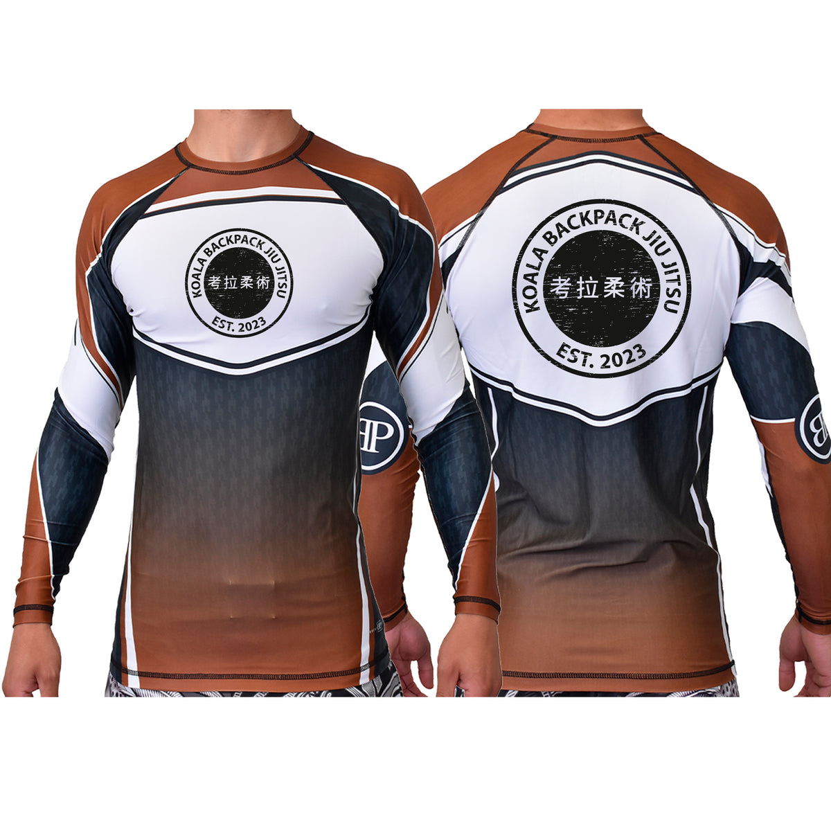 Koala Backpack Jiu Jitsu Academy Ranked Long Sleeve Rash Guards #8004 E