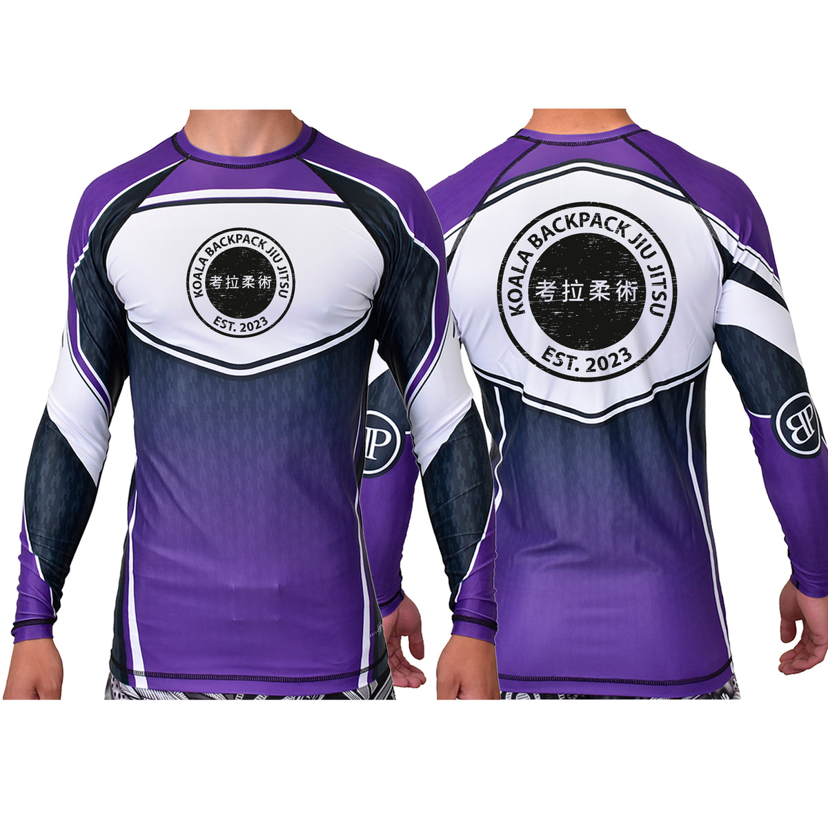 Koala Backpack Jiu Jitsu Academy Ranked Long Sleeve Rash Guards #8004 E