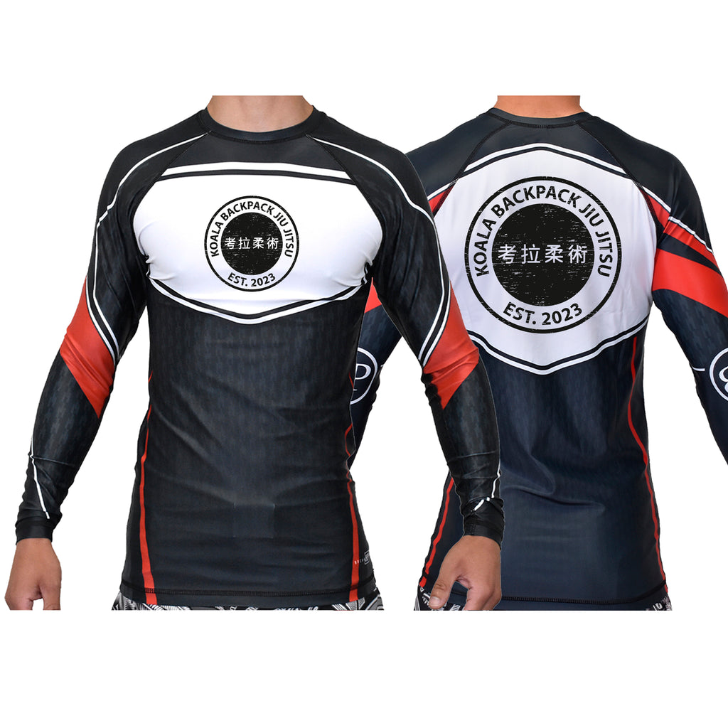 Koala Backpack Jiu Jitsu Academy Ranked Long Sleeve Rash Guards #8004 E