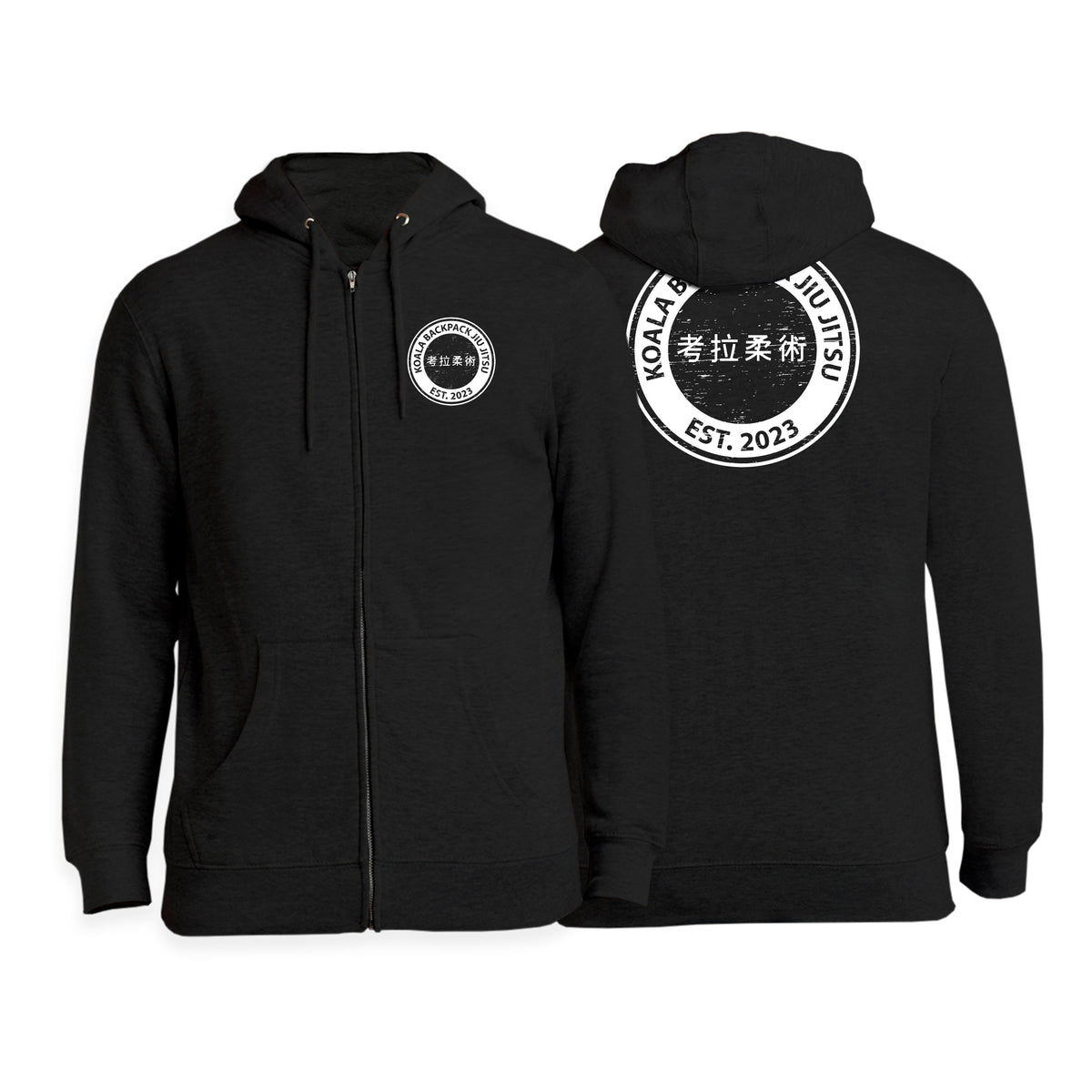 Koala Backpack Jiu Jitsu Academy Zip-Up Hoodies #8004 E